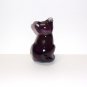 Fenton Glass Amethyst Purple Mini Kitten Cat Figurine FAGCA Exclusive Limited