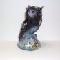 Fenton Glass Amethyst Cottontail Bunny Rabbit Owl Figurine Ltd Ed #14/38 Kibbe