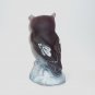 Fenton Glass Amethyst Cottontail Bunny Rabbit Owl Figurine Ltd Ed #14/38 Kibbe