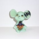 Fenton Glass Jadeite Halloween Mouse Figurine FAGCA Ltd Ed of 35 CC Hardman