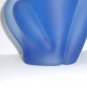 Viking Mold Epic Line Kimberlight Blue Satin Glass Dog Figurine Mosser USA