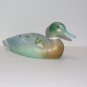 Fenton Glass Jadeite Green Spring Dragonfly Mallard Duck Figurine Ltd Ed 16/22