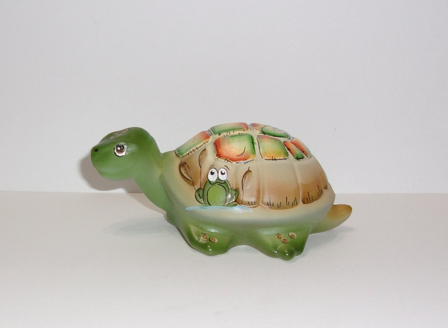 Fenton Glass Crystal Bug Eyed Turtle Figurine Ltd Ed #29/35 M. Kibbe