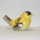 Fenton Glass Crystal Yellow Finch Thistle Song Bird Figurine Ltd Ed #18/25 Kibbe