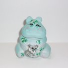 Fenton Glass Koala Bear Hippo Hippopotamus Figurine Ltd Ed #15/39 Kibbe