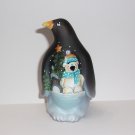 Fenton Glass Amber Polar Pals Polar Bear Penguin Figurine Ltd Ed #4/18 K Barley