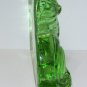 Wilkerson Glass Key Lime Green Cinder Cat Kitten Figurine Glows Pink