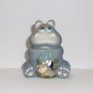 Fenton Glass Hippo Pals Toucan Hippo Figurine Ltd Ed #18/27 K Barley