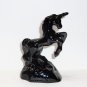 Mosser Glass Black Mystical Unicorn Figurine Former Fenton Mold
