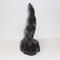 Mosser Glass Black Mystical Unicorn Figurine Former Fenton Mold