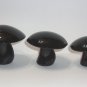 Viking Glass Mold Classic Black Three Mushroom Set by Mosser Glass