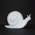 Fenton Glass Milk White Snail Figurine Special Order by Mosser Glass