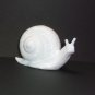 Fenton Glass Milk White Snail Figurine Special Order by Mosser Glass