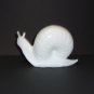 Fenton Glass Milk White Snail Figurine Special Order by Mosser Glass