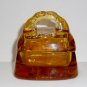 Fenton Glass Autumn Gold Orange Poppies Designer Purse Collection 2006