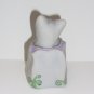 Fenton Glass Grey Cat In A Bag w Fiddle Head Fairy Ltd Ed #6/12 CC Hardman