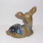 Fenton Glass Amethyst Purple Snackin' Squirrel Fawn Deer Figurine Ltd Ed #5/20