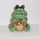 Fenton Glass Halloween Ogre Frankenstein Hippo Figurine Ltd Ed #19/45 K Barley