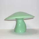 Viking Glass Jadeite Jade Green Jumbo Mushroom Figurine by Mosser Glass