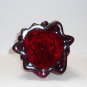 Mosser Glass Ruby Red Large 8" Christmas Tree Figurine Holiday Made In USA