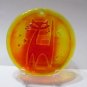 Blenko Glass Blenkats Tangerine Retro Style Cat Sun Catcher Ornament Made In USA