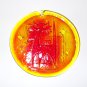 Blenko Glass Blenkats Tangerine Retro Style Cat Sun Catcher Ornament Made In USA