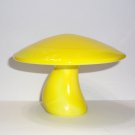 Viking Glass Dandelion Yellow Jumbo Mushroom UV Glow by Mosser Glass