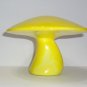 Viking Glass Dandelion Yellow Jumbo Mushroom UV Glow by Mosser Glass