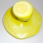 Viking Glass Dandelion Yellow Jumbo Mushroom UV Glow by Mosser Glass