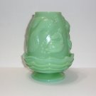 Fenton Glass Jadeite Jade Green Atlantis Fish Fairy Light by Mosser Glass