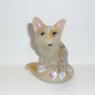 Fenton Glass Natural Native "Dream Catcher" Fox Figurine Ltd Ed #10/23 M Kibbe