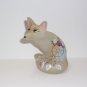 Fenton Glass Natural Native "Dream Catcher" Fox Figurine Ltd Ed #10/23 M Kibbe