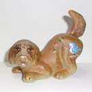 Fenton Glass Jadeite Baby Bluebird Natural Puppy Dog Figurine Ltd Ed #5/17 Kibbe