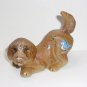 Fenton Glass Jadeite Baby Bluebird Natural Puppy Dog Figurine Ltd Ed #5/17 Kibbe