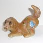 Fenton Glass Jadeite Baby Bluebird Natural Puppy Dog Figurine Ltd Ed #5/17 Kibbe