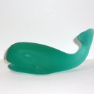 Fenton Glass Teal Satin Whale Figurine FAGCA Exclusive 2025 by Mosser Glass