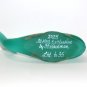 Fenton Glass Teal Satin HP Seascape Whale Figurine FAGCA Ltd Ed by CC Hardman