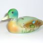 Fenton Glass Jadeite Green Pond Frog Mallard Duck Figurine Ltd Ed #13/20 Barley
