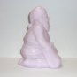 Mosser Glass Crown Tuscan Pink Kneeling Santa Claus Figurine Former Fenton Mold