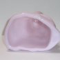 Mosser Glass Crown Tuscan Pink Kneeling Santa Claus Figurine Former Fenton Mold