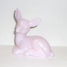 Mosser Glass Crown Tuscan Pink Fawn Deer Figurine Former Fenton Mold