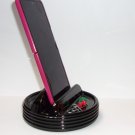 Mosser Glass Black Cell Phone Stand Holder Kitchen Accessory Made In USA