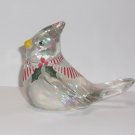 Fenton Glass Christmas Holly Cardinal Figurine NFGS Exclusive Ltd Ed of 25 S Bryan