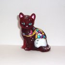 Fenton Glass Mold Ruby Red "Winter Friends" Sitting Cat Ltd Ed of 9 Sunday Davis