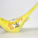 Fenton Glass Yellow Bumble Bee Happiness Bird Ltd Ed NFGS Exclusive CC Hardman