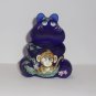 Fenton Glass Cobalt Blue Midnight Monkey Hippo Figurine Ltd Ed #8/30 M Kibbe
