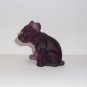Westmoreland Glass Mold Plum Purple Satin French Bulldog Figurine