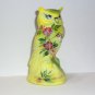 Fenton Glass Dandelion Yellow Hibiscus Sip Owl Figurine Ltd Ed #21/84 Kibbe