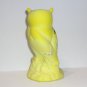 Fenton Glass Dandelion Yellow Hibiscus Sip Owl Figurine Ltd Ed #21/84 Kibbe
