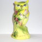 Fenton Glass Dandelion Yellow Hibiscus Sip Owl Figurine Ltd Ed #21/84 Kibbe